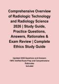 Comprehensive Overview of Radiologic Technology and Radiology Science 2026 &vert; Study Guide&comma; Practice Questions&comma; Answers&comma; Rationales & Exam Review&NewLine;&NewLine;