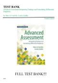 Test Bank For Advanced Assessment&colon; Interpreting Findings and Formulating Differential Diagnoses&comma; 4th Edition by Mary Jo Goolsby&comma; Laurie Grubbs