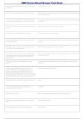 SBB Human Blood Groups Final Exam 2026&ndash;2027 &vert; ASCP Specialist in Blood Banking Questions & Verified Answers &vert; Complete Exam Prep