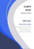 HPE7-A01 Practice Tests&colon; Prepare Smarter with Updated Exam Questions