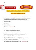 QFA Investments Sample Paper 1 &mdash; QFA&comma; Sample examination questions and answers
