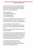 Med-Surg ATI Post-Test Questions 2026 &ndash; Comprehensive Nursing Exam Prep & Study Guide