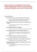 KITSAP COUNTY EMS PROTOCOLS EXAM &NewLine;WITH VERIFIED QUESTIONS AND ANSWERS&vert;&vert; &NewLine;ALREADY GRADED A&plus;&vert;&vert; LATEST UPDATE 2026 