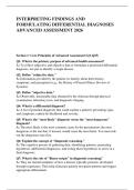 INTERPRETING FINDINGS AND &NewLine;FORMULATING DIFFERENTIAL DIAGNOSES &NewLine;ADVANCED ASSESSMENT 2026