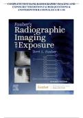Test Bank Fauber&rsquo;s Radiographic Imaging And Exposure 7th Edition by Terri L&period; Fauber With Verified Questions & Answers&vert; All Chapters 1-10&vert; Latest Update&NewLine;