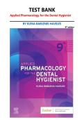 Applied Pharmacology for the Dental Hygienist 9th Edition Test Bank &vert; Elena Haveles