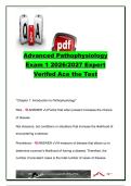 Advanced Pathophysiology Exam 1 2026&sol;2027 &vert; 134 Questions & Answers &vert; Genetics&comma; Cell Injury&comma; Cancer&comma; Immunity&comma; Hypersensitivity&comma; Leukemia & HIV