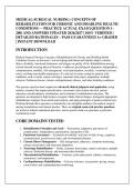 MEDICAL-SURGICAL NURSING&colon; CONCEPTS OF &NewLine;REHABILITATION FOR CHRONIC AND DISABLING HEALTH &NewLine;CONDITIONS &mdash; PRACTICE ACTUAL EXAM &lbrack;QUESTION 1&NewLine;200&rsqb; AND ANSWERS UPDATED 2026&sol;2027 &vert; 100&percnt; VERIFIED &vert; &NewLine;DETAILED RATIONALES &ndash; PASS GUARANTEED A&plus; GRADED &NewLine;&vert; INSTANT DOW