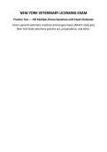 NEW YORK VETERINARY LICENSING EXAM&NewLine;Practice Test &mdash; 150 Multiple-Choice Questions with Expert Rationale&NewLine;