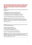 NUR 155 Foundations of Nursing Final Exam &vert; Complete Actual Exam Questions with Verified Correct Answers and Detailed Rationales &vert; &vert; Latest Update - 2026&sol;2027 &vert; Galen College of Nursing&period;