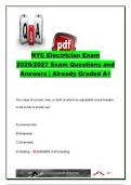 NYC Electrician Exam 2026&sol;2027 &vert; 50&plus; Questions & Answers &vert; NEC Code&comma; Wiring&comma; Motors&comma; Grounding&comma; Transformers & Overcurrent Protection