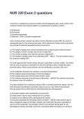 NUR 320 Exam 2 questions  with Verified Answers &lpar;2026&sol;2027&rpar;&NewLine;
