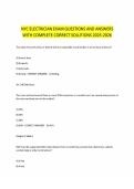 NYC ELECTRICIAN EXAM QUESTIONS AND ANSWERS&NewLine;WITH COMPLETE CORRECT SOLUTIONS 2025-2026