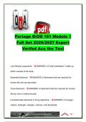 Portage BIOD 101 Module 1 Full Set 2026&sol;2027 &vert; 90&plus; Questions & Answers &vert; Biomolecules&comma; Cell Structure&comma; Membrane Transport & Electrochemical Gradients &vert; Portage Learning