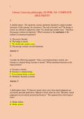 Liberty University philosophy 201 PHIL 201&colon; COMPLETE &NewLine;ARGUMENTS 