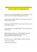 FLORIDA CAM EXAM QUESTIONS AND ANSWERS WITH&NewLine;VERIFIED CORRECT SOLUTIONS 2025-2026