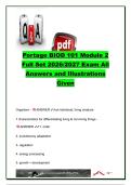 Portage BIOD 101 Module 2 Full Set 2026&sol;2027 &vert; 100&plus; Questions & Answers &vert; Characteristics of Life&comma; Taxonomy&comma; Three Domains&comma; Kingdoms&comma; Ecology & Biogeochemical Cycles &vert; Portage Learning