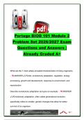 Portage BIOD 101 Module 2 Problem Set 2026&sol;2027 &vert; 17 Questions & Answers &vert; Characteristics of Life&comma; Taxonomy&comma; Archaea&comma; Bacteria&comma; Eukaryotes&comma; Reproduction & Ecology &vert; Portage Learning