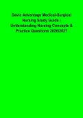 Davis Advantage for Understanding Medical-Surgical Nursing 2026&ndash;2027 &vert; Nursing Concepts&comma; Practice Questions & Exam Prep