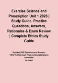 Introduction to Exercise Physiology&colon; Milestones&comma; Research & Homeostasis 2026 &vert; Study Guide&comma; Practice Questions&comma; Answers&comma; Rationales & Exam Review