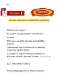 QFA Loans Sample Paper 2 &mdash; QFA&comma; Sample examination questions and answers