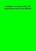 Firefighter 1 & 2 Study Guide 2026&ndash;2027 &vert; Full Book Review&comma; Practice Questions & Complete Firefighter I & II Exam Prep