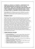 MEDICAL-SURGICAL NURSING&colon; ASSESSMENT OF &NewLine;THE HEMATOLOGIC SYSTEM ACTUAL EXAM &NewLine;&lbrack;QUESTION 1-200&rsqb; AND ANSWERS UPDATED 2026&sol;2027 &NewLine;&vert; 100&percnt; VERIFIED &vert; DETAILED RATIONALES &ndash; PASS &NewLine;GUARANTEED A&plus; GRADED &vert; INSTANT DOWNLOAD 
