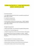 FLORIDA CAM PRACTICE CH&period; 1 EXAM QUESTIONS WITH&NewLine;CORRECT ANSWERS 2025-2026