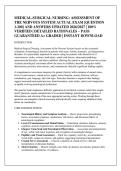 MEDICAL-SURGICAL NURSING&colon; ASSESSMENT OF &NewLine;THE NERVOUS SYSTEM ACTUAL EXAM &lbrack;QUESTION &NewLine;1-200&rsqb; AND ANSWERS UPDATED 2026&sol;2027 &vert; 100&percnt; &NewLine;VERIFIED &vert; DETAILED RATIONALES &ndash; PASS &NewLine;GUARANTEED A&plus; GRADED &vert; INSTANT DOWNLOAD 