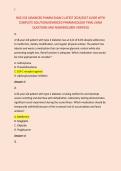 NSG 533 ADVANCED PHARM EXAM 2 LATEST 2026&sol;2027 GUIDE WITH &NewLine;COMPLETE SOLUTION&sol;ADVANCED PHARMACOLOGY FINAL EXAM &NewLine;QUESTIONS AND ANSWERS&lpar;100&percnt; VERIFIED&rpar; 