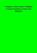 Firefighter 1 Study Guide 2026&ndash;2027 &vert; Practice Questions & Answers &vert; Complete FF1 Certification Exam Prep