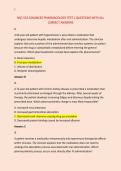 NSG 533 ADVANCED PHARMACOLOGY TEST 1 QUESTIONS WITH ALL &NewLine;CORRECT ANSWERS