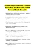 Boat Ed Temporary Boaters Complete &NewLine;Exam Study Questions with Verified &NewLine;Answers Already Graded A&plus;