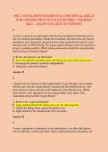 NSG 3130 EXAM FUNDAMENTAL CONCEPTS & SKILLS &NewLine;FOR NURSING PRACTICE II EXAM PREP &vert; VERIFIED &NewLine;Q&A &ndash; GALEN COLLEGE OF NURSING