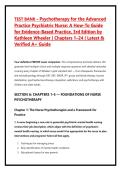 Psychotherapy for the Advanced Practice Psychiatric Nurse&comma; 3rd Edition by Kathleen Wheeler &ndash; Chapters 1&ndash;24 &vert; Complete Test Bank