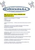 MBA 703 ACTUAL FINALS ANSWERS AND QUESTIONS SET A&period;pdf