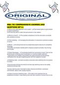 MBA 703 COMPREHENSIVE ANSWERS AND QUESTIONS SET A&period;pdf