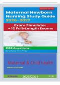 Maternal-Child Health Overview Exam&NewLine;latest 2026&sol;2027 &ndash; complete test Bank&NewLine;with correct answers Graded A&plus;&NewLine;What does an Illustrator do&quest; - Answer Creates visual&NewLine;images for books&comma; magazines&comma; and textbooks&period;&NewLine;What is the role of a Composer&quest; - Answer Writes