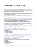 AMU CHEM 134 STUDY GUIDE&period; QUESTIONS AND ANSWERS