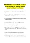 WGU D491 Actual Exam Study Questions &NewLine;with 100&percnt; Correct Answers Already &NewLine;Graded A&plus; &vert; Brand New Version 