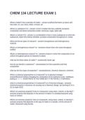 CHEM 134 LECTURE EXAM 1&period; QUESTIONS AND ANSWERS