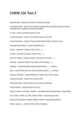 CHEM 134 Test 2&period; Questions and  Answers