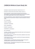 CHEM134 Midterm Exam Study Set&period; Questions and Answers 2026