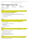 NUR 2811 Capstone Module 9 Exam &vert; Questions and Answers with Rationales &vert; 2026&sol;2027 Updated &vert; 100&percnt; Correct - International College of Health Sciences&period;