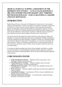 MEDICAL-SURGICAL NURSING&colon; ASSESSMENT OF THE &NewLine;REPRODUCTIVE SYSTEM &mdash; ACTUAL EXAM &lbrack;QUESTION 1&NewLine;200&rsqb; AND ANSWERS UPDATED 2026&sol;2027 &vert; 100&percnt; VERIFIED &vert; &NewLine;DETAILED RATIONALES &ndash; PASS GUARANTEED A&plus; GRADED &NewLine;&vert; INSTANT DOWNLOAD 