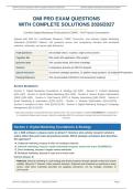 DMI Pro Exam 2026&sol;2027 &vert; Complete Solutions &vert; Pass Guaranteed &ndash; A&plus; Graded&NewLine;&NewLine;