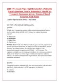 2026 FP-C Exam Prep&colon; Flight Paramedic Certification &NewLine;Practice Questions&comma; Answer Rationales&comma; Critical Care &NewLine;Transport&comma; Emergency Airway&comma; Trauma&comma; Clinical &NewLine;Scenarios&comma; Study Guide 