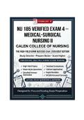 NU 185 Verified Exam 4 &mdash; Medical-Surgical Nursing II &vert; Galen College of Nursing &vert; Q & A &vert; 2026&sol;2027 Edition