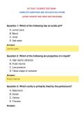 ATI TEAS 7 SCIENCE TEST BANK &NewLine;COMPLETE QUESTIONS AND DETAILED SOLUTIONS&NewLine;LATEST UPDATE THIS YEAR JUST RELEASED