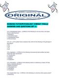 NURSING PATHOPHYSIOLOGY CORRECT FINALS ANSWERS AND QUESTIONS SET A&period;pdf